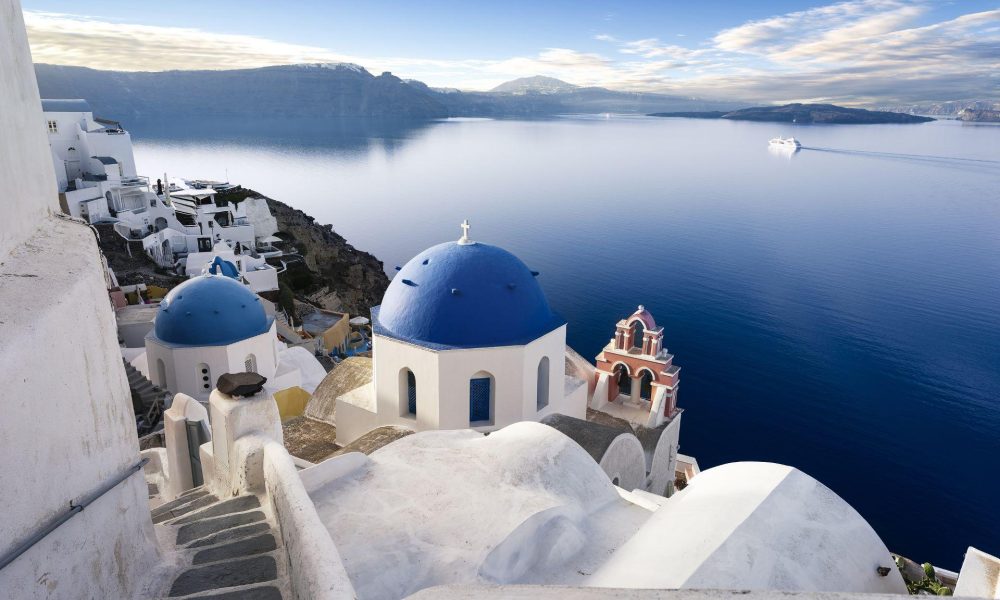 Discover the most famous landmarks in Santorini beyond Fira town with Spiridakos Sailing Cruises.