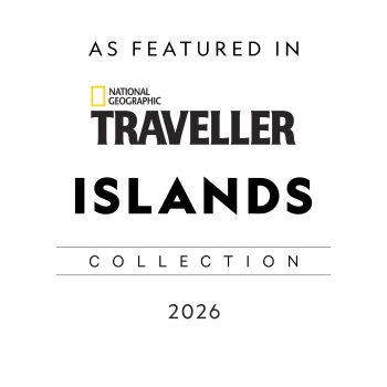 As featured in NATIONAL GEOGRAPHIC TRAVELLERS ISLANDS COLLECTION 2026