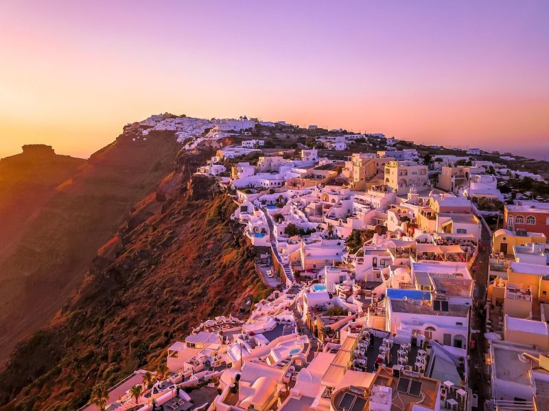 Sunset over the Caldera is one of the things about why Santorini is famous